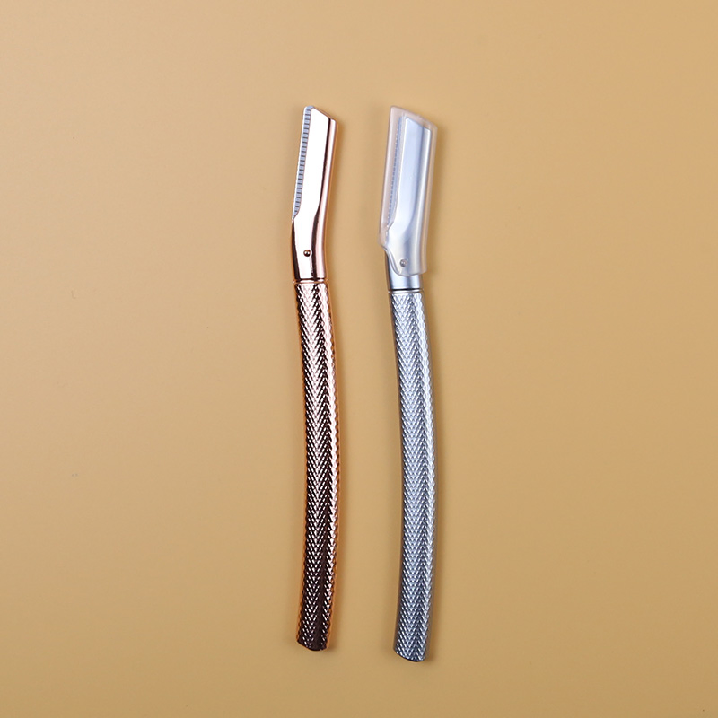 Silver Zinc Alloy Eyebrow Grooming Tool for Flawless Precision