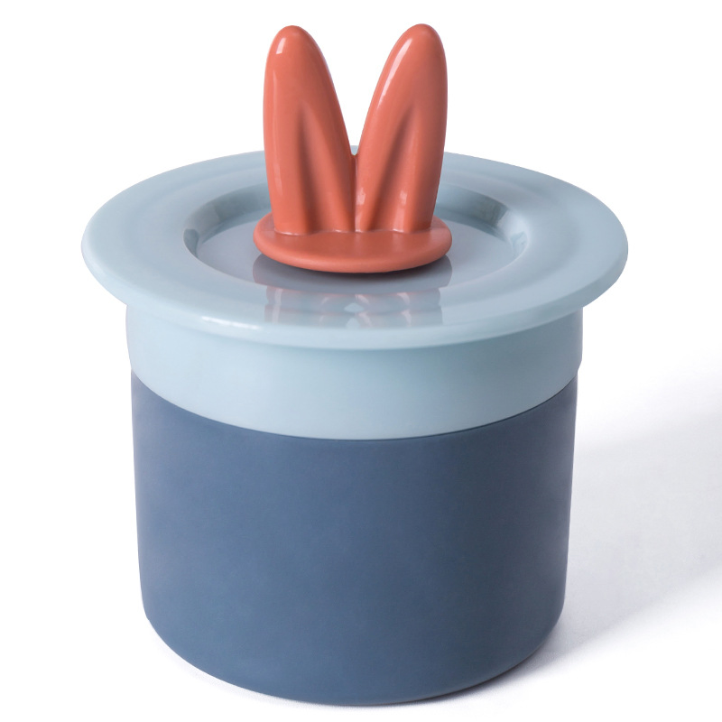 Cute Rabbit Ears Manual Facial Cleansing Whisk Foam Net Tool Mi29618