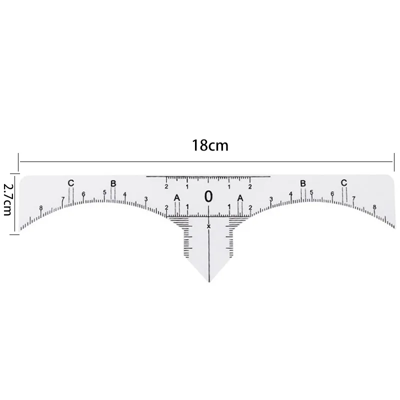 Eyebrow Ruler Sticker Detail 2