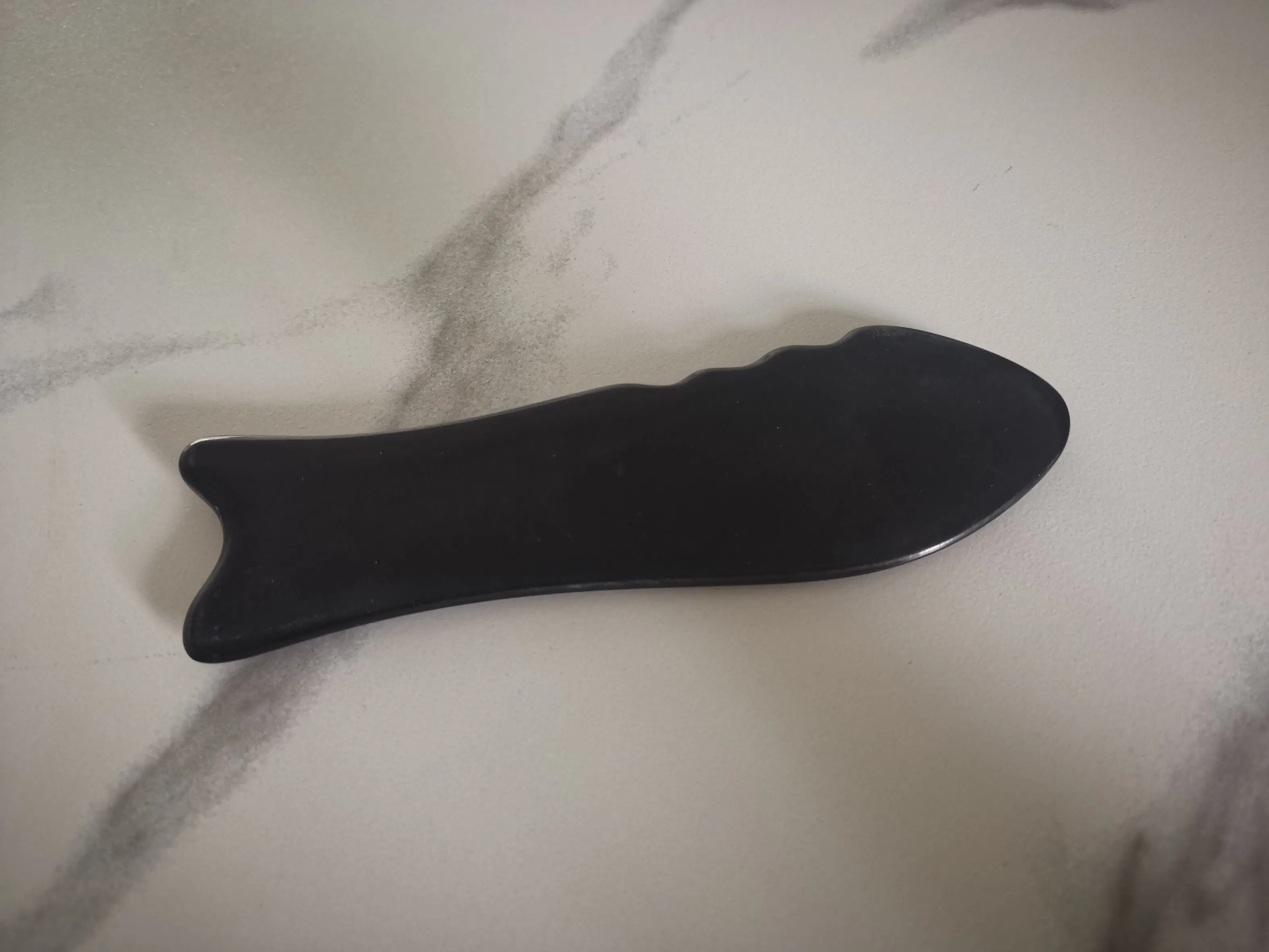 Natural Horn Scraping Plate Acupuncture Massage Guasha Board Horn Chinese Traditional Body Skin Care Facial Massage Tool