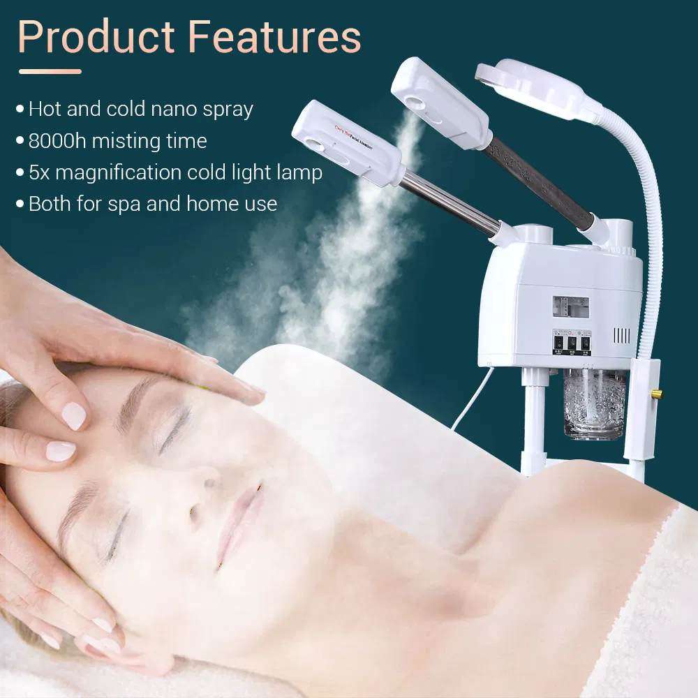 Wholesale Hot and Cold Nano Facial Steamer with Mag Lamp