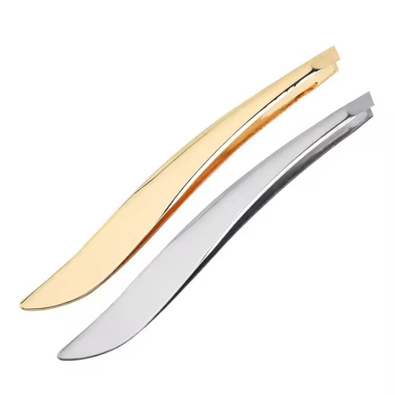 Grooming Makeup Artist Eyebrow Plucking Beard Trimming Mustache Shaping Slant Tip Tweezers