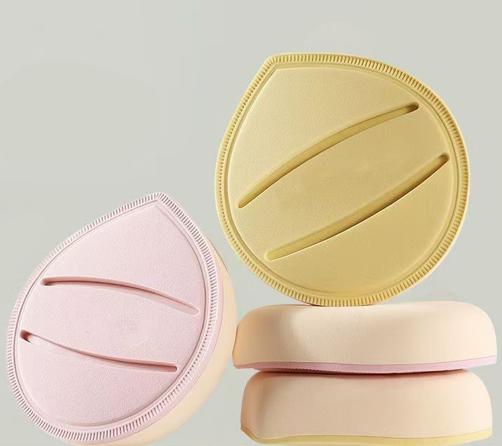 Cotton Candy Large Teardrop Powder Puff, Super Soft and Elastic, Non-Powder-Absorbing, Dual-Use for Dry and Wet Application, Foundation Liquid and Makeup Egg