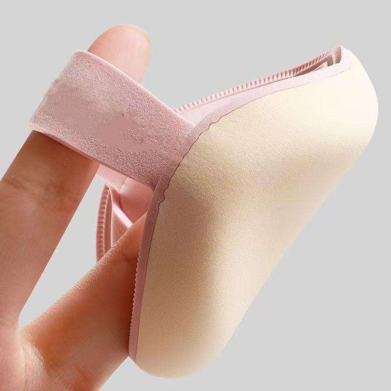 Cotton Candy Large Teardrop Powder Puff, Super Soft and Elastic, Non-Powder-Absorbing, Dual-Use for Dry and Wet Application, Foundation Liquid and Makeup Egg