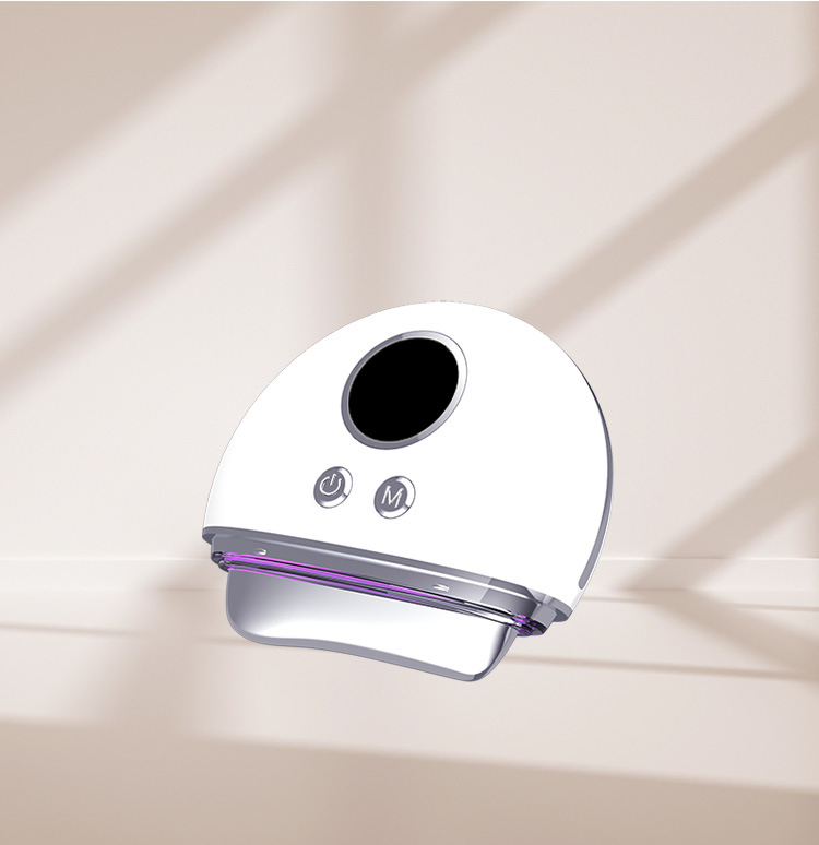 Electric Beauty Device Red Light Therapy for Face and Neck Gua Sha Facial Massager Tool Device with Thermal for Puffiness &amp; Firming Skincare Tool