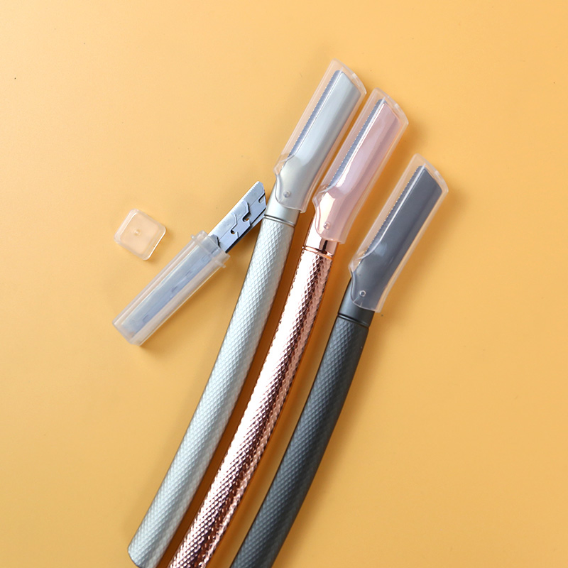 Silver Zinc Alloy Eyebrow Grooming Tool for Flawless Precision