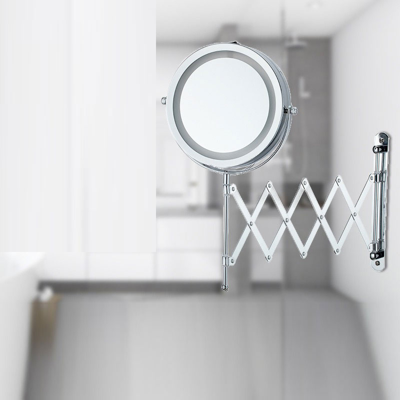 Flawless Styling Chrome LED Vanity Makeup Mirror for Professional Beauty Applications