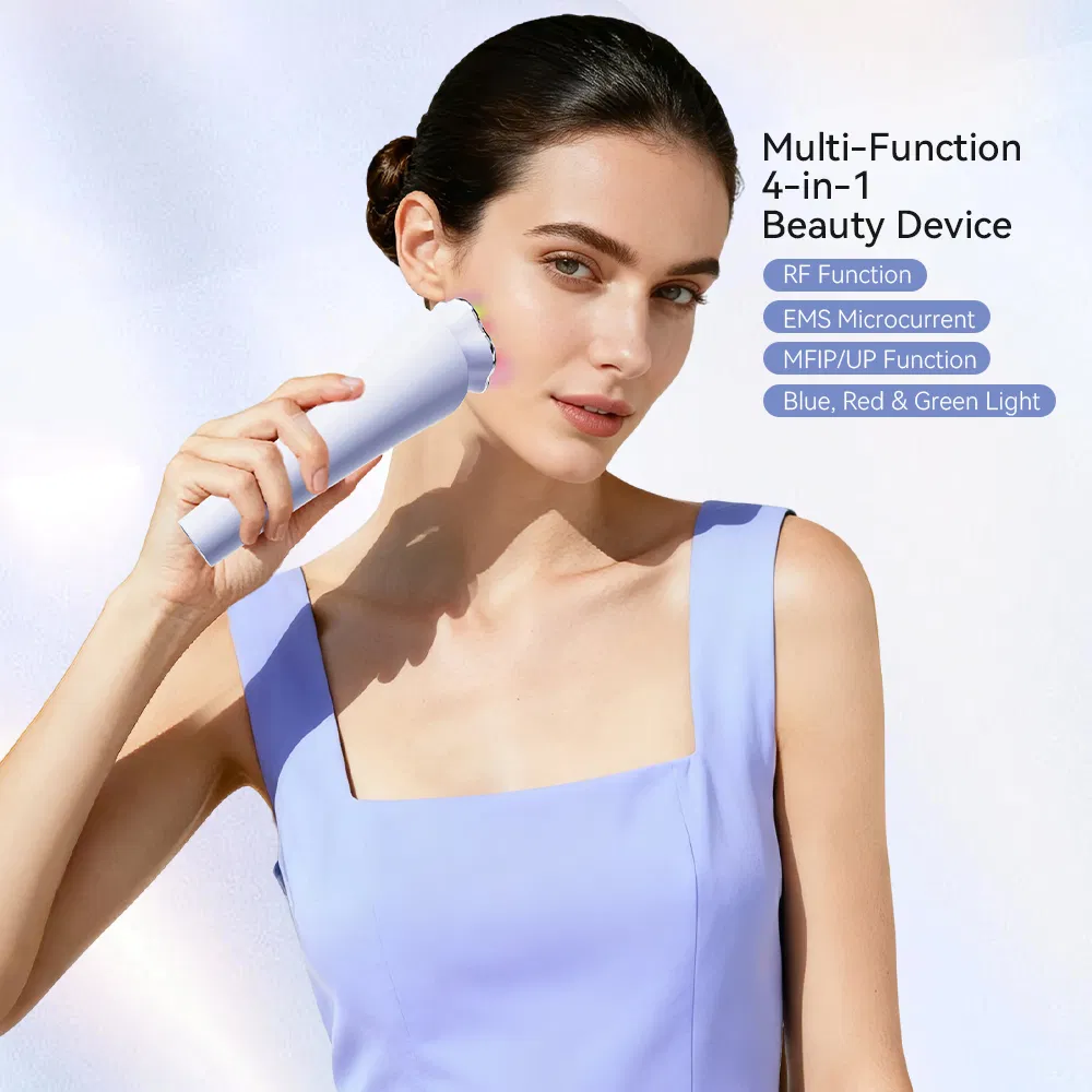 Home Use Beauty Equipment Multi-Function 4-in-1 Microcurrent Facial Skin Care Device