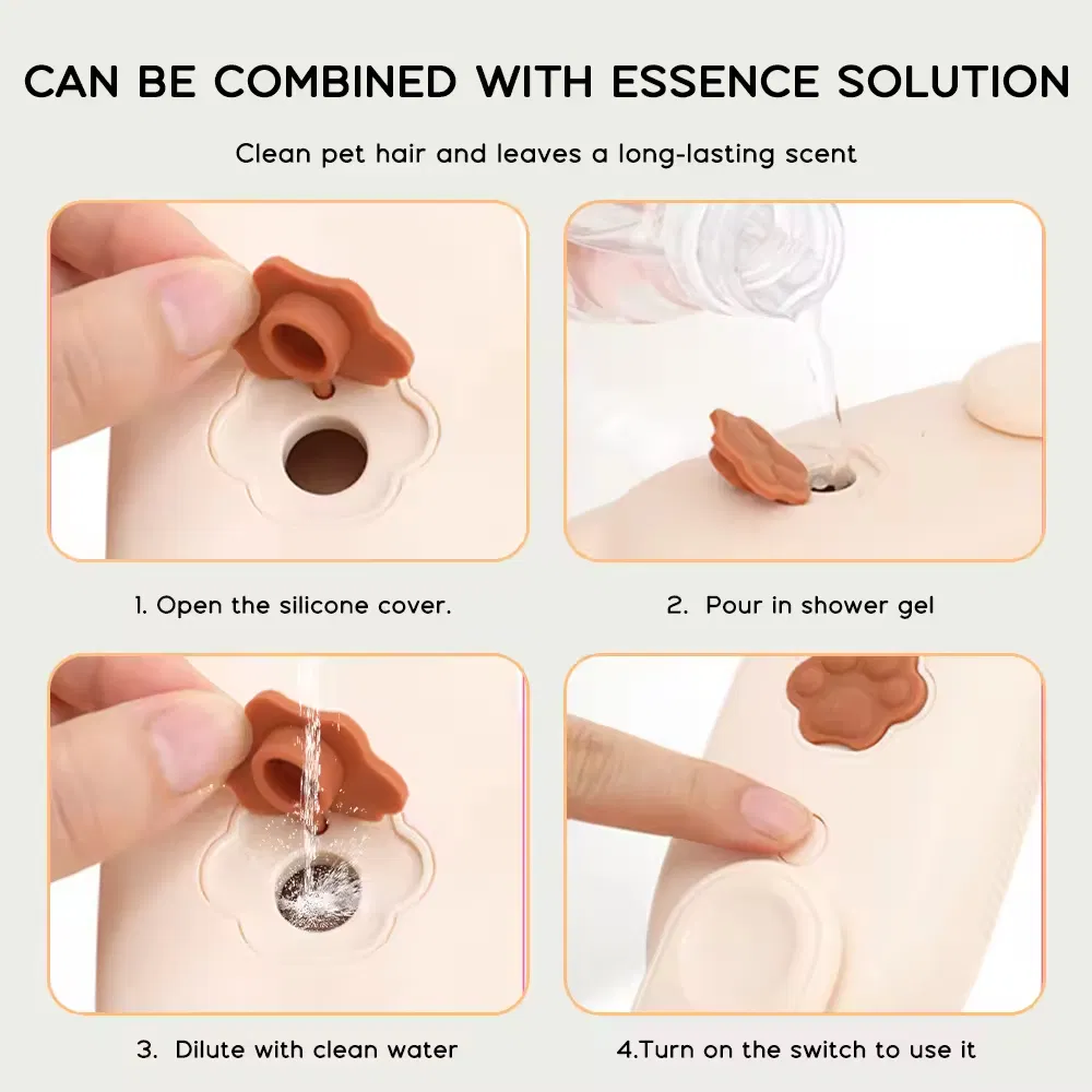 Rotating Electric Spray Pet Grooming Tool for Pet Safe Hair Removal