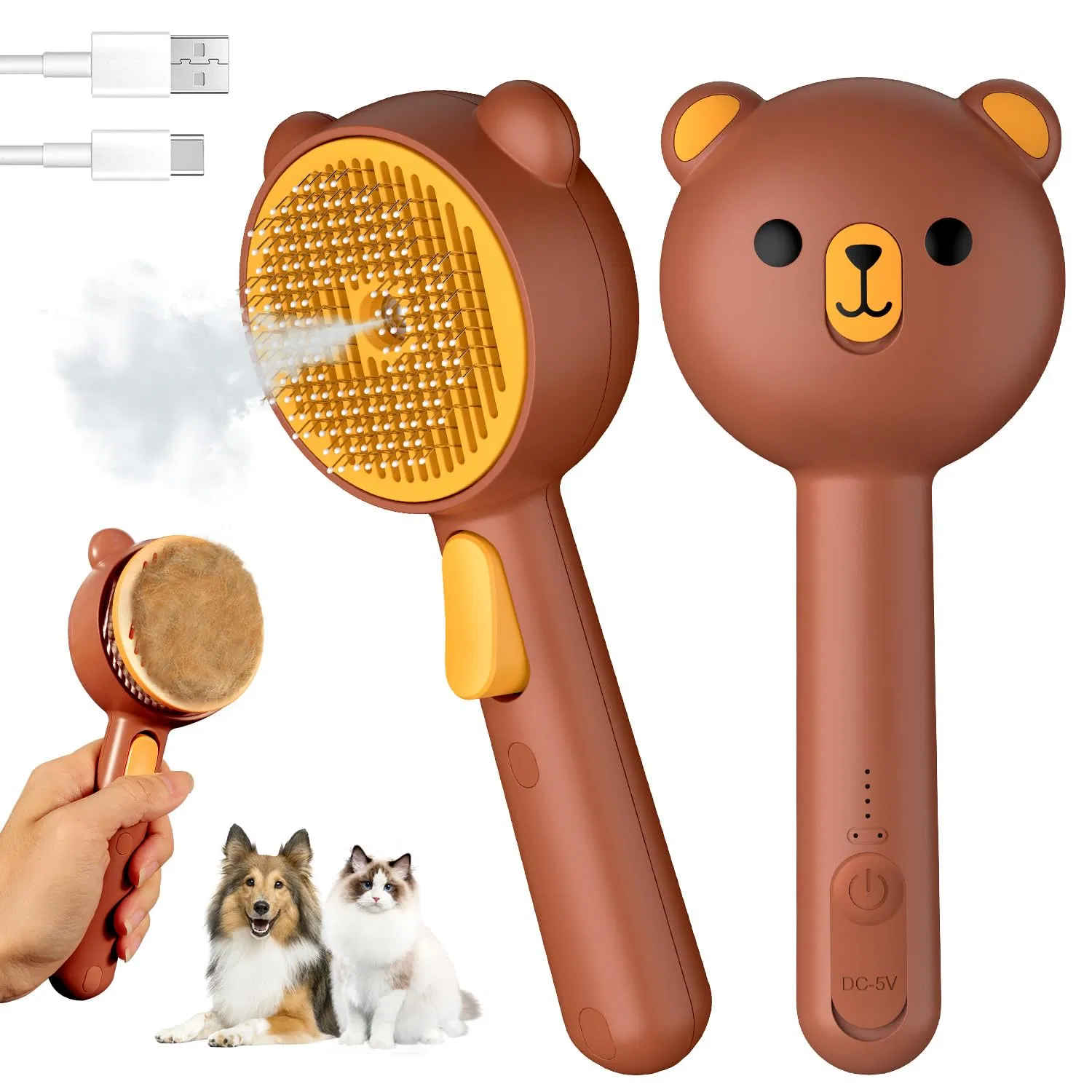 Self Cleaning Pet Product Grooming Tool for Effortless Hair Removal