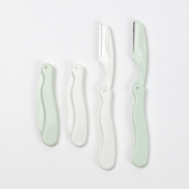 Premium Foldable Eyebrow Grooming Tool with Sharp Stainless Steel Blades