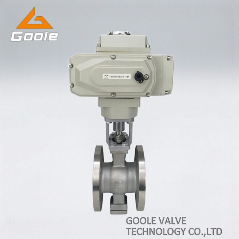 Electric Operated Stainless Steel Wafer V-Type Segment Regulating Ball Valve