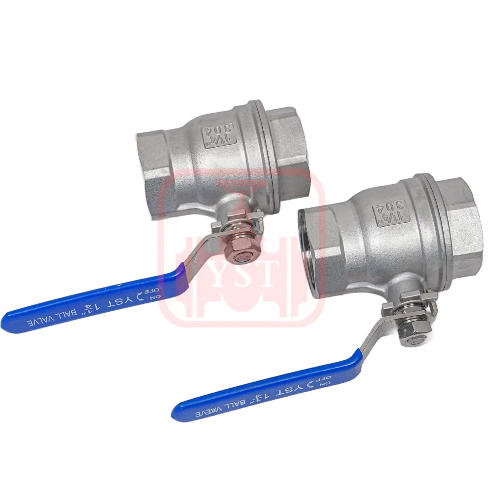 DN50 Korean Type Manual Ball Valve 1000wog Female Threaded BSPP Cast Steel CF8 CF8m Cast Iron Brass Full Port Floating Ball Valve for Water Control