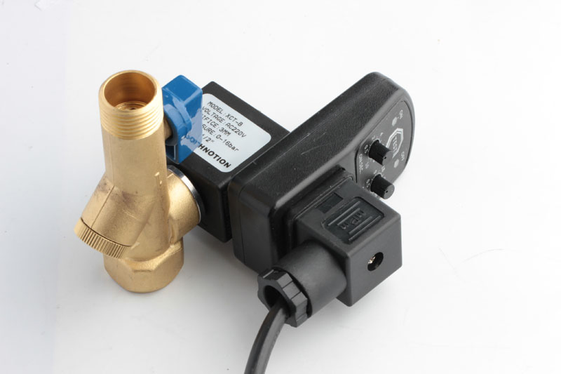 Xhnotion Pneumatic 220VAC G1/2" Xct Series Timer Drain Solenoid Valve