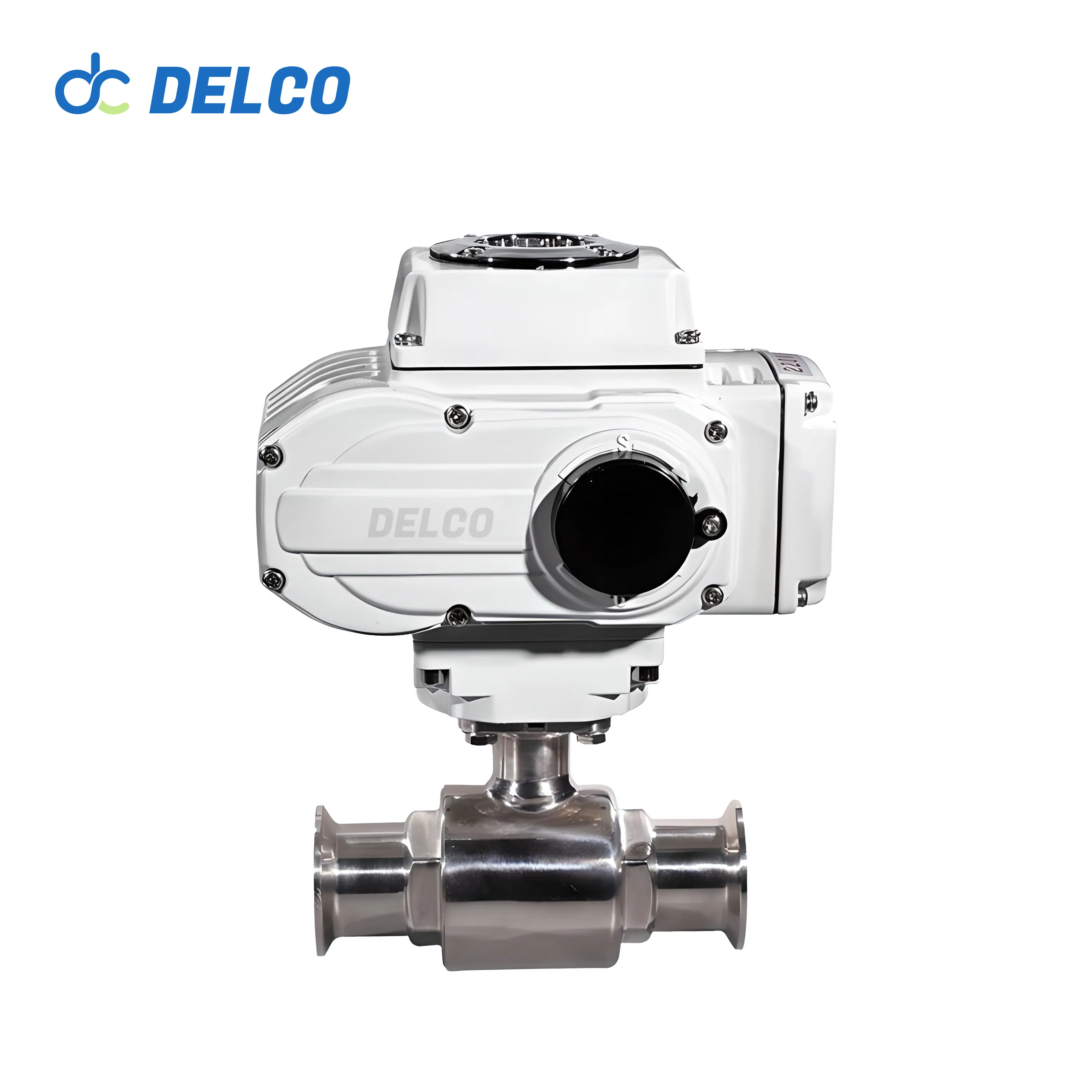 DELCO L Port 220V Two Way Three Way Electric Sanitary Ball Valve