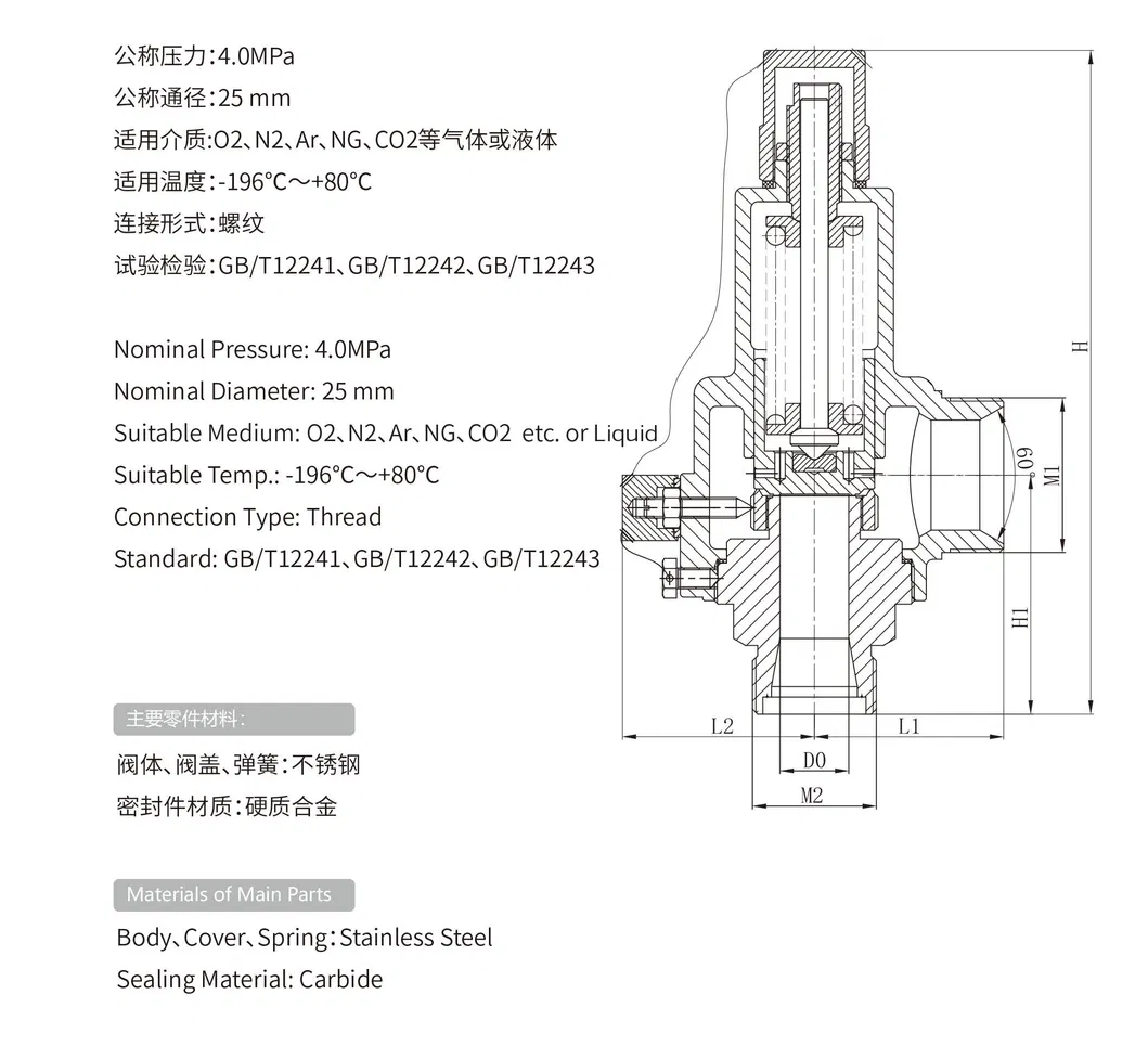 Cryogenic Safety Valve