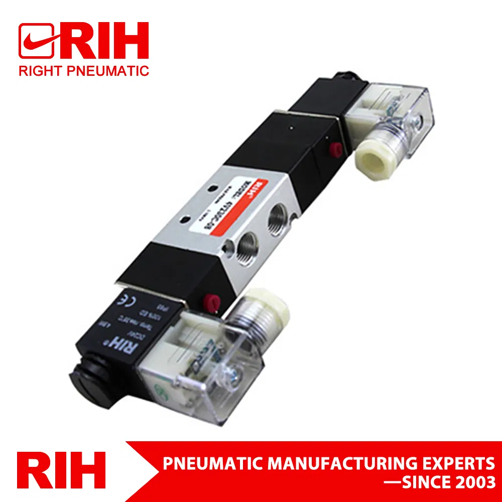 Pneumatic Component 4V210 G1/4 NPT 1/4 High Quality 5 Way Valve 4V Series Solenoid Valve Air Flow Control Valve