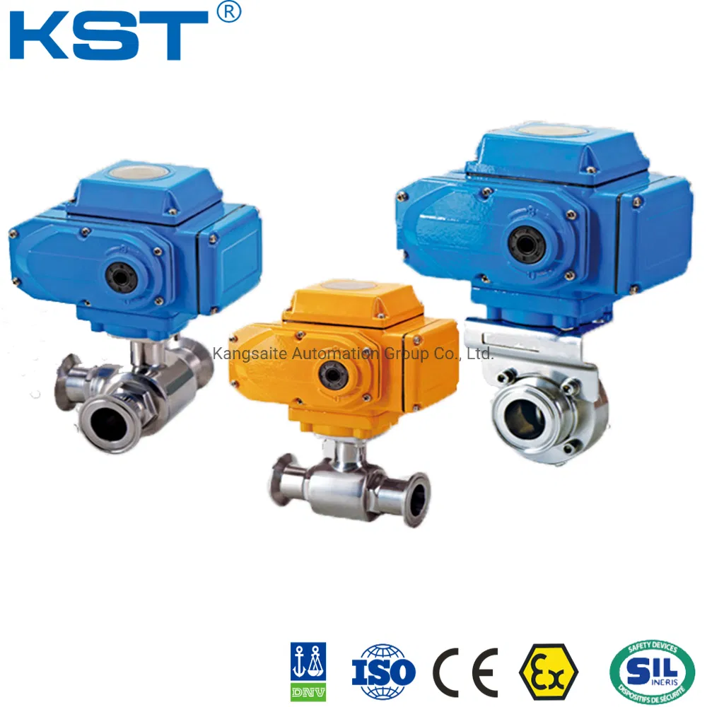 Stainless Steel Electric Actuator Sanitary Ball Valve with Ce/FDA