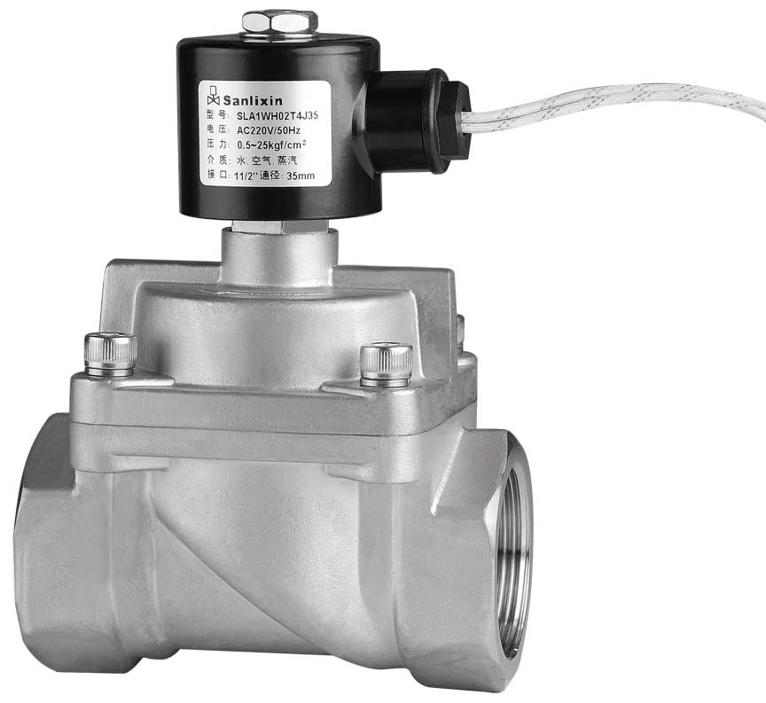 Stainless Steel Piston Water Gas Normally Open Diaphragm Valve (2/2-WAY)
