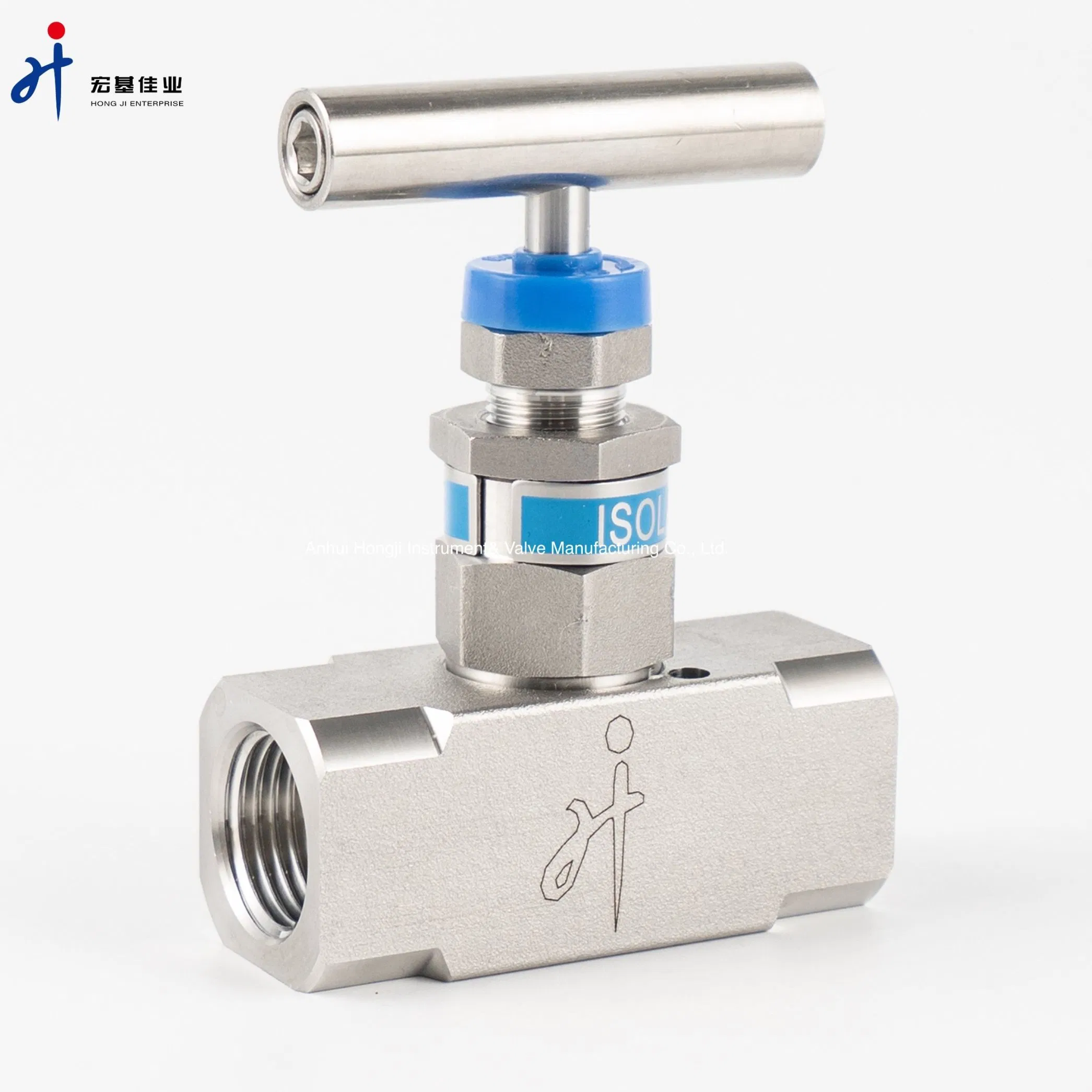 Stainless Steel Forged Needle Valve 1/2 NPT Female Thread 6000psi Instrument Needle Valve