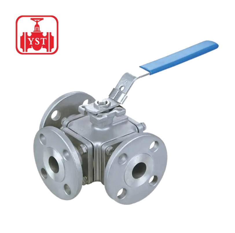 Full Bore 3/4 Inch DN300 Soft Seated Pipe 3way 1 2 3 Piece Flamged Natural Gas Oil Segment Three -Way Flange Trunnion Float Apollo Threaded Ball Valve for Tank