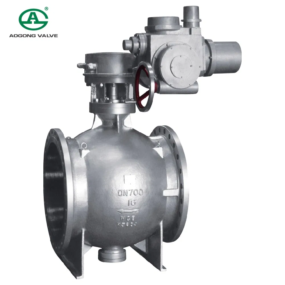 API 6D Cryogenic 3 Piece Pn16 Pneumatic Control Actuator Motorized Flange 3 Way High Pressure Stainless Steel Industrial Eccentric Semi Ball Valve