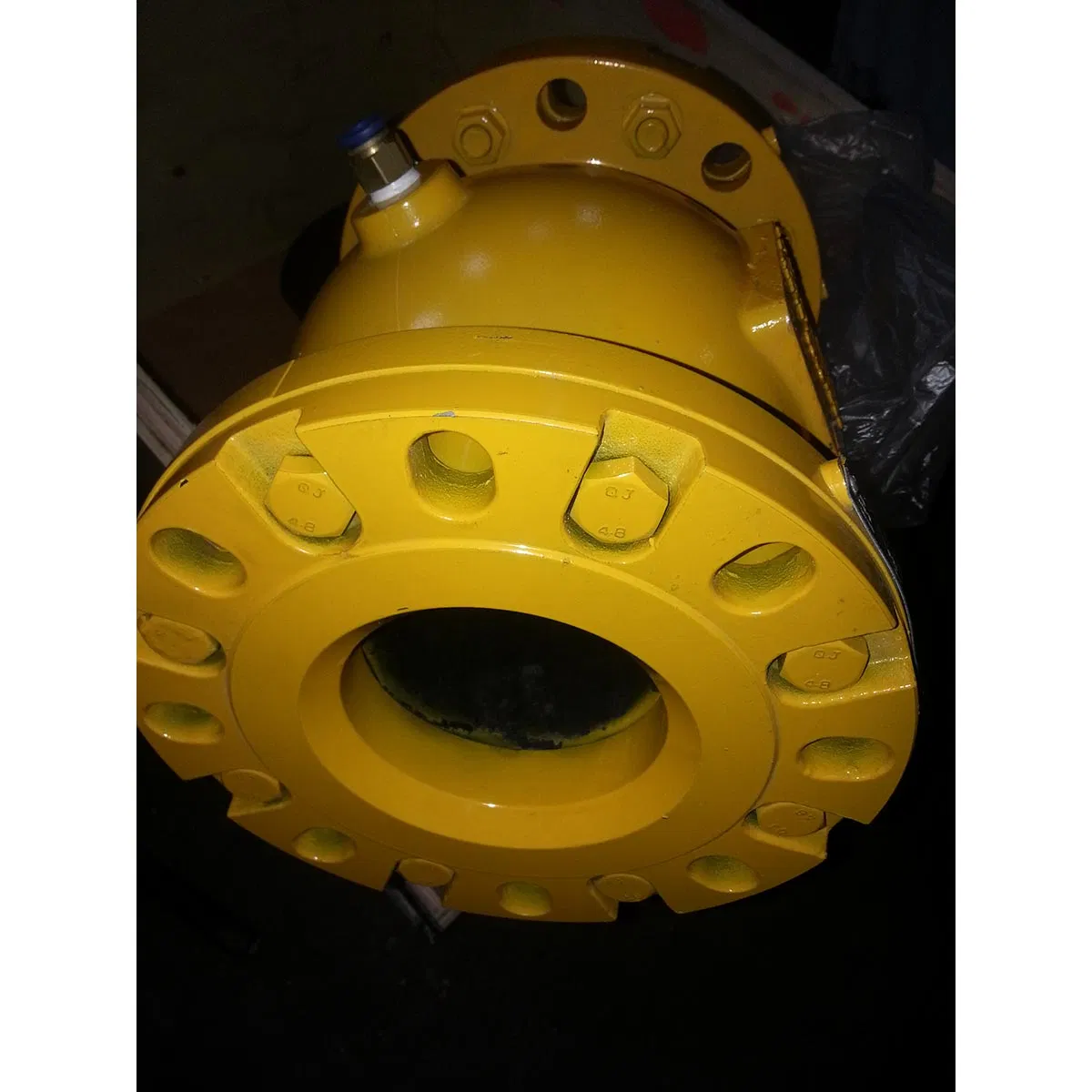 DIN/ANSI API Aluminium/Cast Steel DN100 Flange Pinch Valve with Pneumatic Cylinder