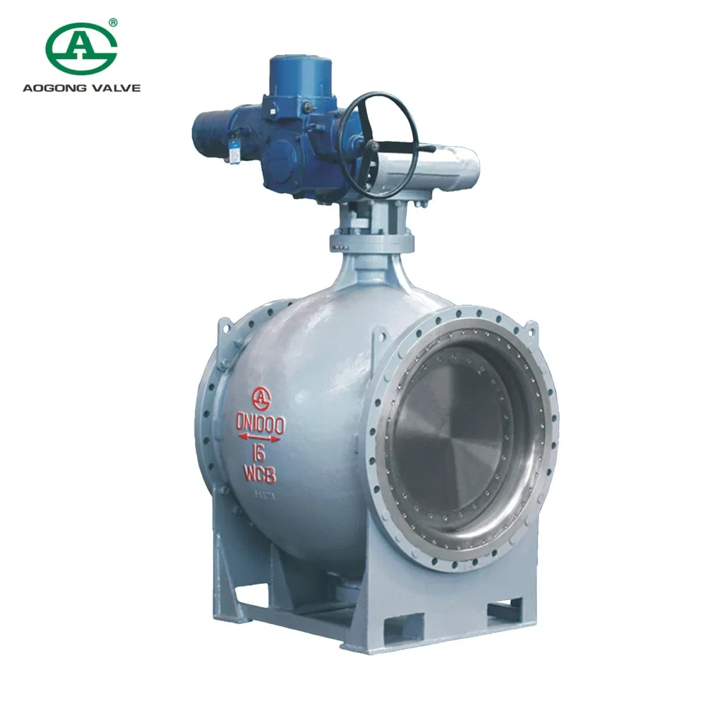 API 6D Cryogenic 3 Piece Pn16 Pneumatic Control Actuator Motorized Flange 3 Way High Pressure Stainless Steel Industrial Eccentric Semi Ball Valve