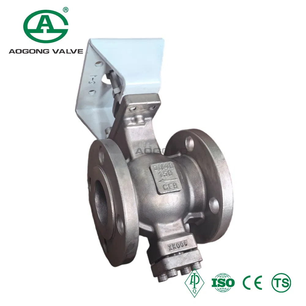High-Performance CF8 Stainless Steel Segment Ball Valve for Power Plants