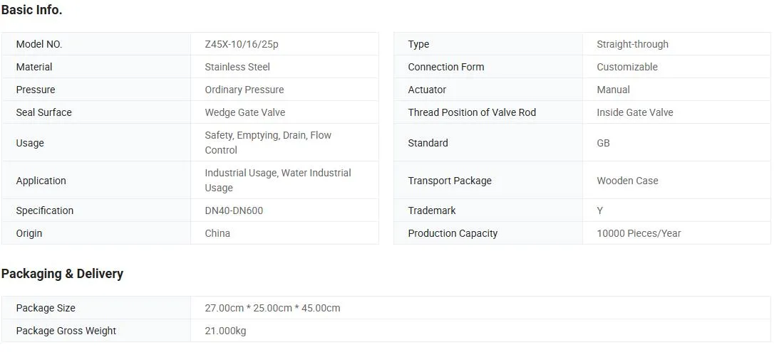 Stainless Steel Knife Gate Valve