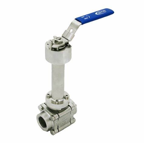 Handle API Chemical Industrial CF8m CF3m Casting Cryogenic Flanged Ball Valve