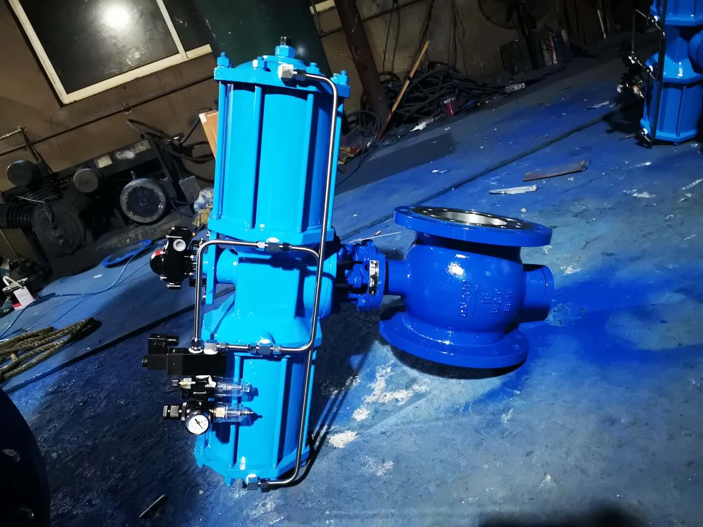 DN200 Double Acting Pneumatic Segment Ball Valve