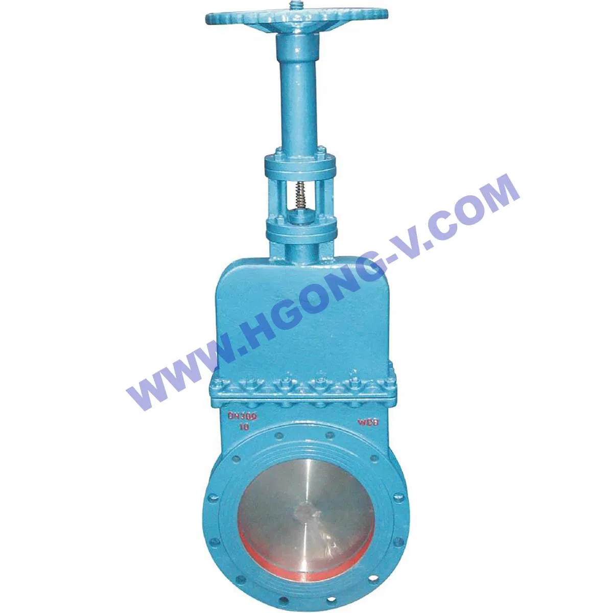 ASME/DIN Pneumatic Non Rise Stem DN750 SS304/SS316 Electric Actuator Control Sluice Knife Gate Valve