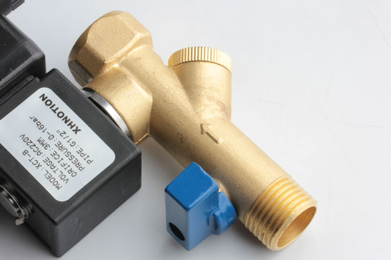 Xhnotion Pneumatic 220VAC G1/2" Xct Series Timer Drain Solenoid Valve