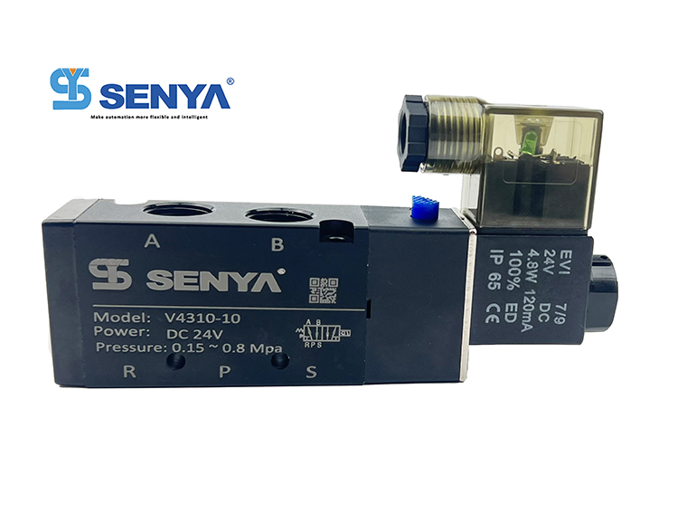 Senya Pneumatic 4V110-M5single Coil Control Solenoid Valve Different Fluid Flow Control