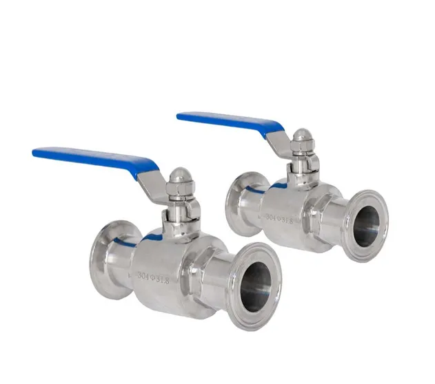 Sanitary Quick-Clamp Ball Valve Side