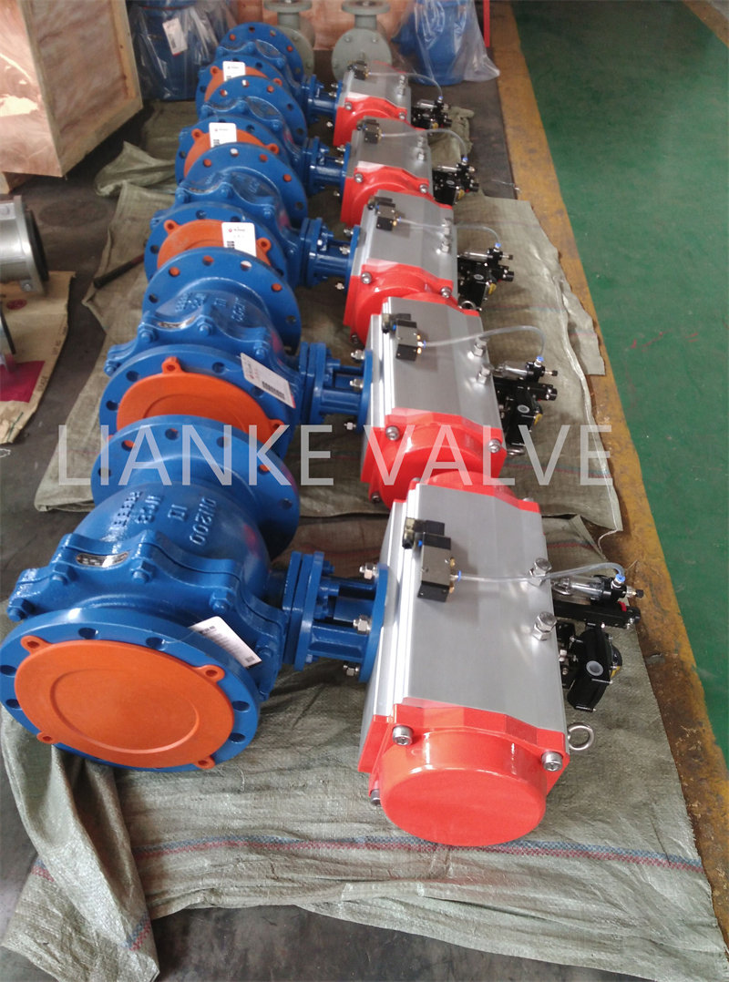 Stainless Steel CF8/CF8m Wafer Segmented Float/Floating Brass 3 Way Ball Valve with Pneumatic Actuator Industrial Control / Globe Valve Pinch Valve