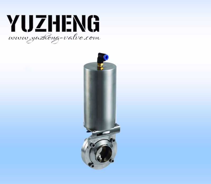 1inch SUS304/316L Sanitary Stainless Steel Price Pneumatic Valve Butterfly Valve