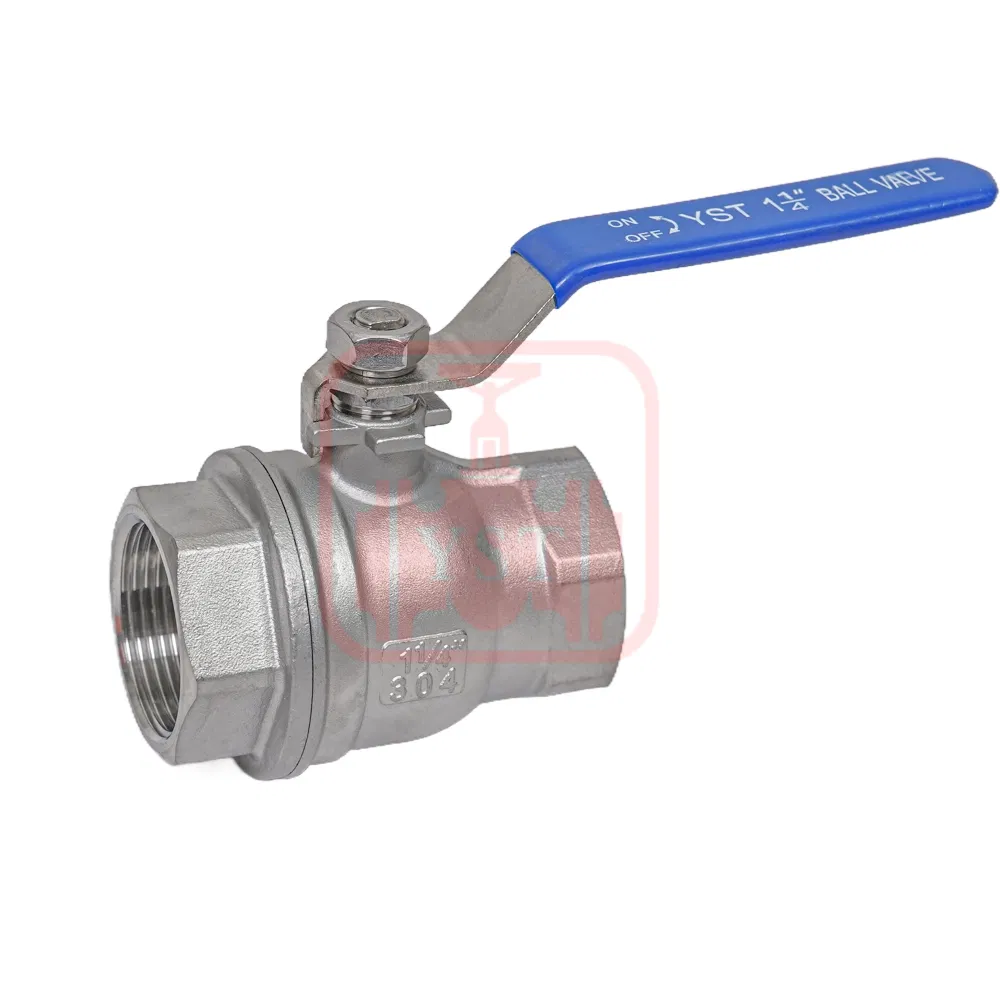 DN50 Korean Type Manual Ball Valve 1000wog Female Threaded BSPP Cast Steel CF8 CF8m Cast Iron Brass Full Port Floating Ball Valve for Water Control