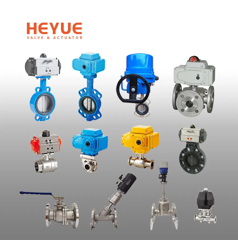 Stainless Steel CF8/CF8m Flange/Clamp/Thread/Weld End Industrial Ball/Butterfly/Gate/Check/ Globe /Diaphragm/Control Valve with Pneumatic/Electric Actuator