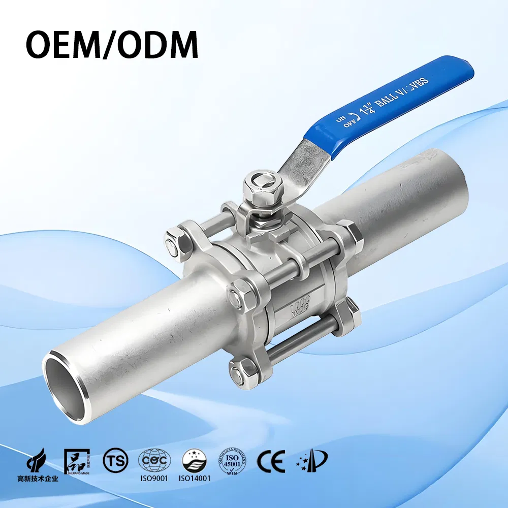 Stainless Steel/SS316/Cryogenic/Motorised/Wafer/High Pressure/Pipeline/Welded/Plumbing/PTFE/Clamp/Threaded/Mini/Ball Valve for Water/Gas/Liquid