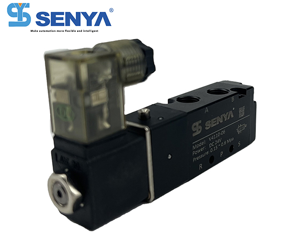 Senya Pneumatic 4V110-M5single Coil Control Solenoid Valve Different Fluid Flow Control