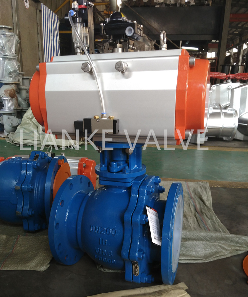 Stainless Steel CF8/CF8m Wafer Segmented Float/Floating Brass 3 Way Ball Valve with Pneumatic Actuator Industrial Control / Globe Valve Pinch Valve