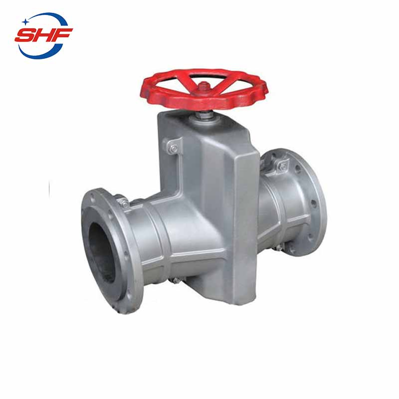 API DIN Standard Natural Rubber Sleeved Aluminium Alloy Manual Pinch Valve