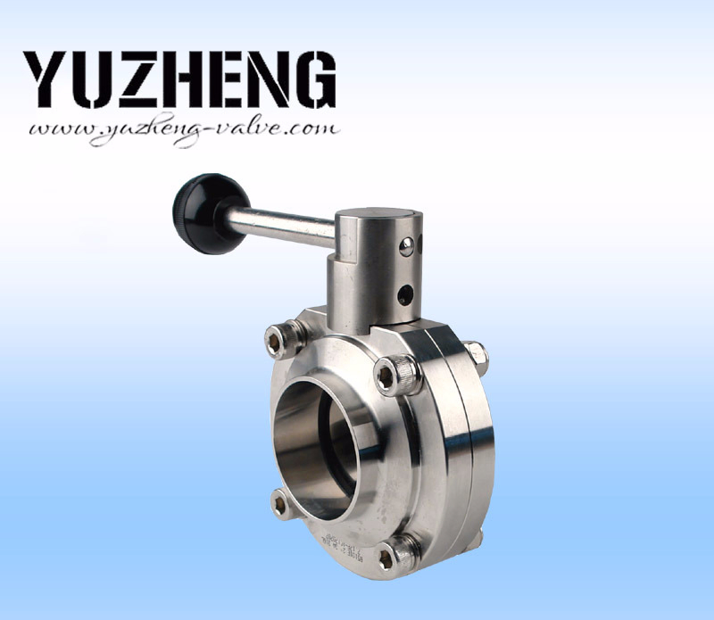 1inch SUS304/316L Sanitary Stainless Steel Price Pneumatic Valve Butterfly Valve