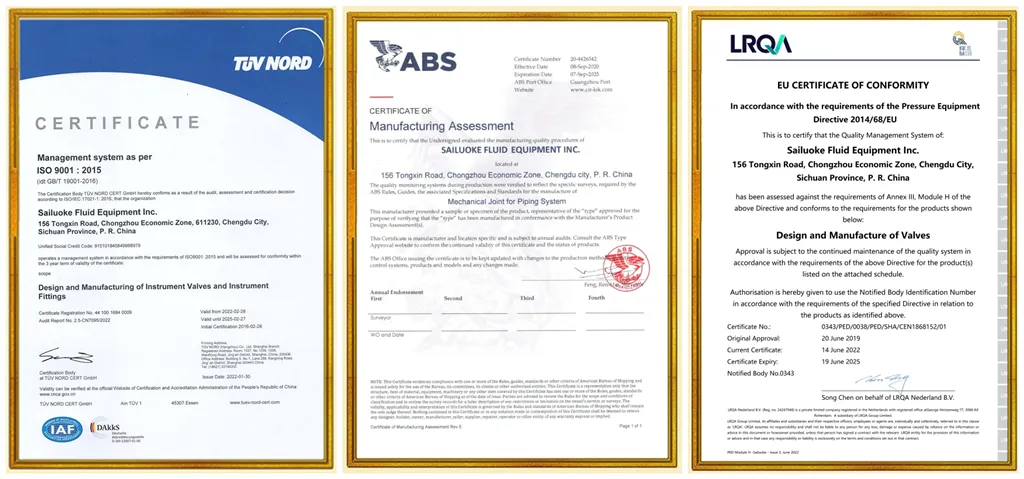 Certificates
