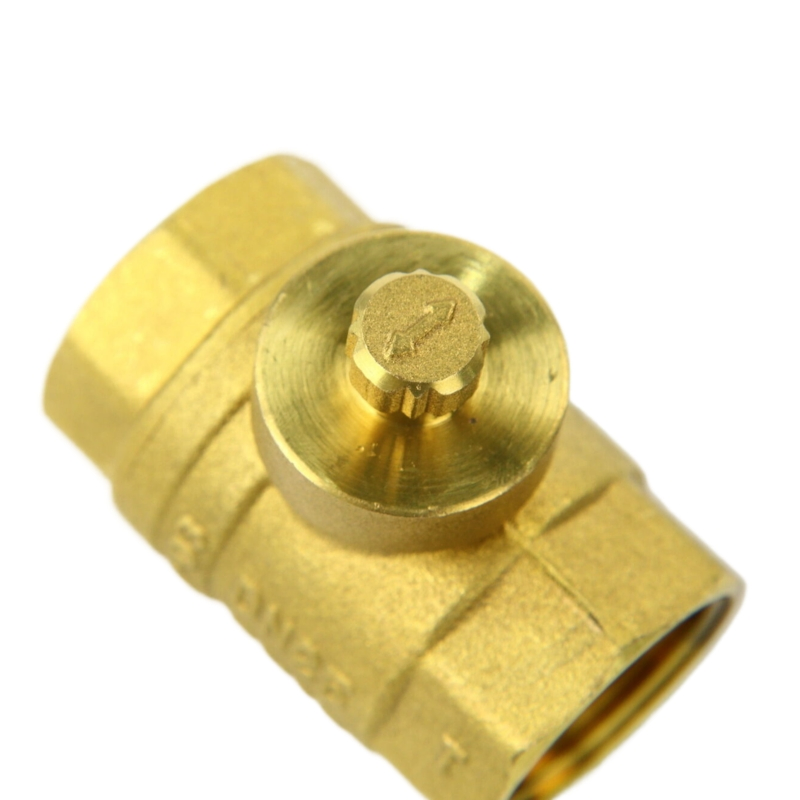 1/2" Hpb591 Forged Cryogenic Brass Globe Lockable Ball Valve with Lock &amp; Keys - Heat Resistant Water/Gas Valve From China