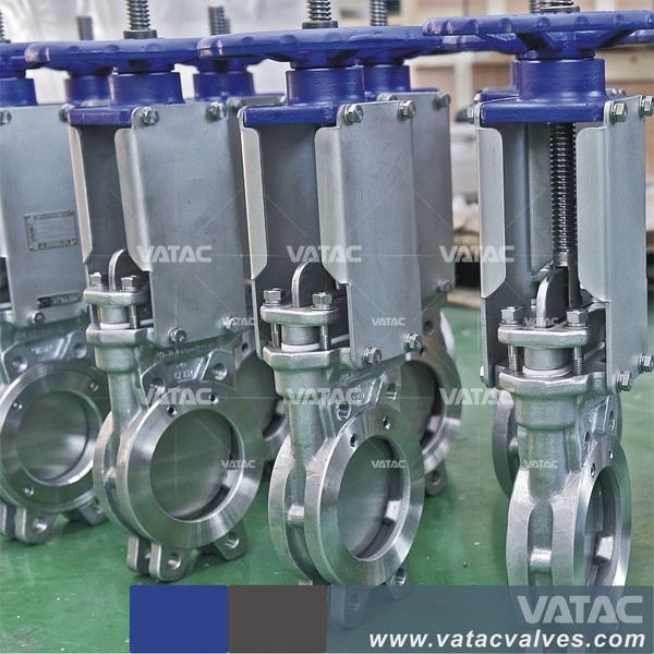 Stainless Steel or Cast Iron Electric and Pneumatic Slurry Sluice Knife Gate Valve