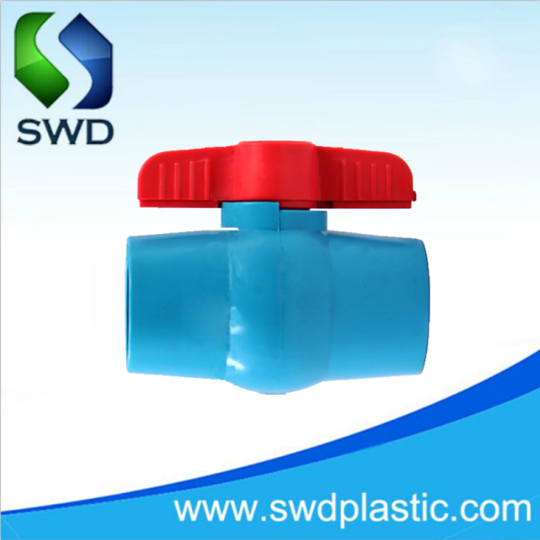 1/2"-4" PVC Plastic Ball Valve Socket Thread Pn10 Water Supply Industrial Control Valve Tis Standard