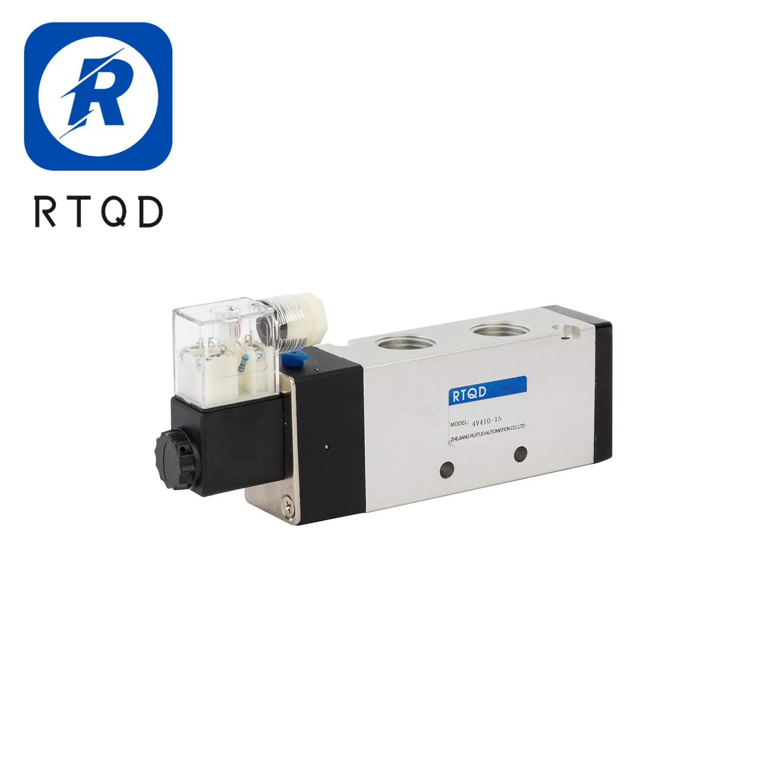 4V110/4V210 G1/4 Automatic 5/2 Way Acting Type Pneumatic Actuator Air Compressor Miniature Solenoid Valve